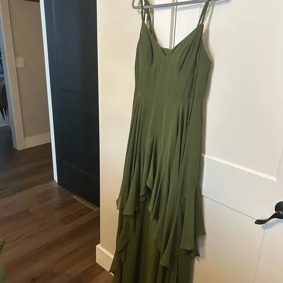 Barbie High Low Dress in Green - Picture 3 of 5